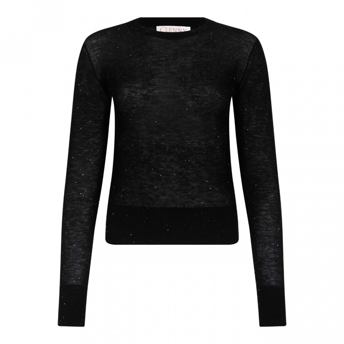 Black Fine Knit Top