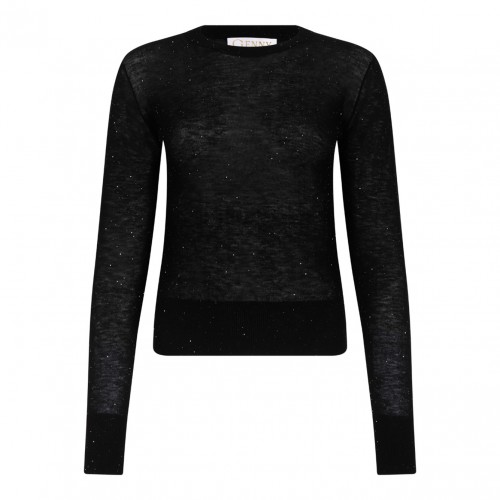 Black Fine Knit Top