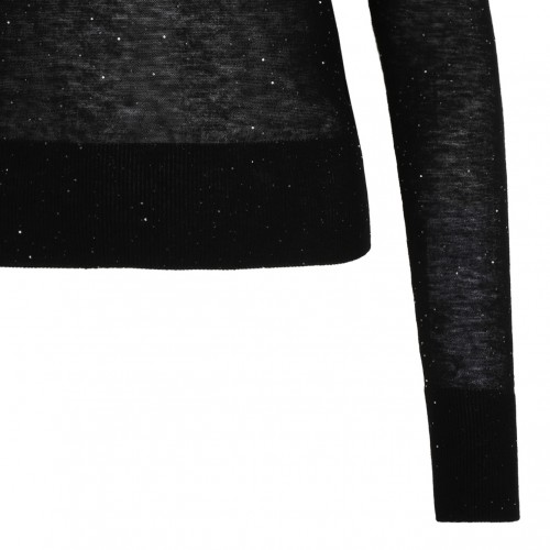 Black Fine Knit Top