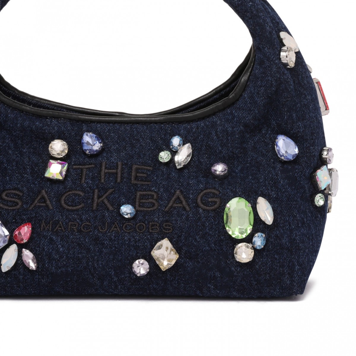 The Gem Denim Mini Sack Bag