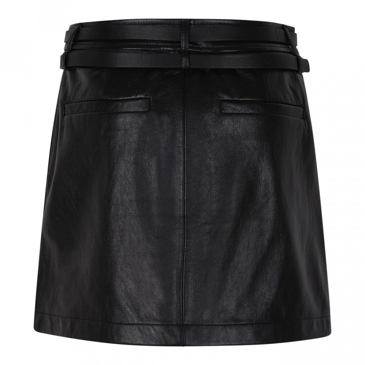 Black Short Leather Skirt