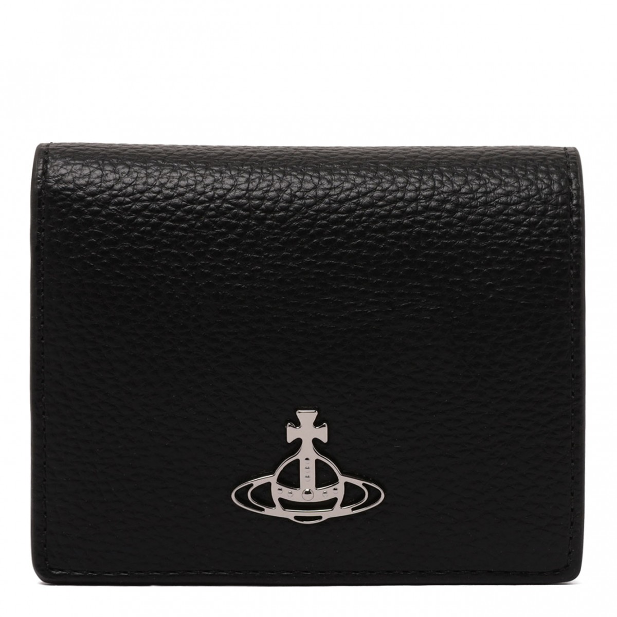 Black Grained Leather Wallet