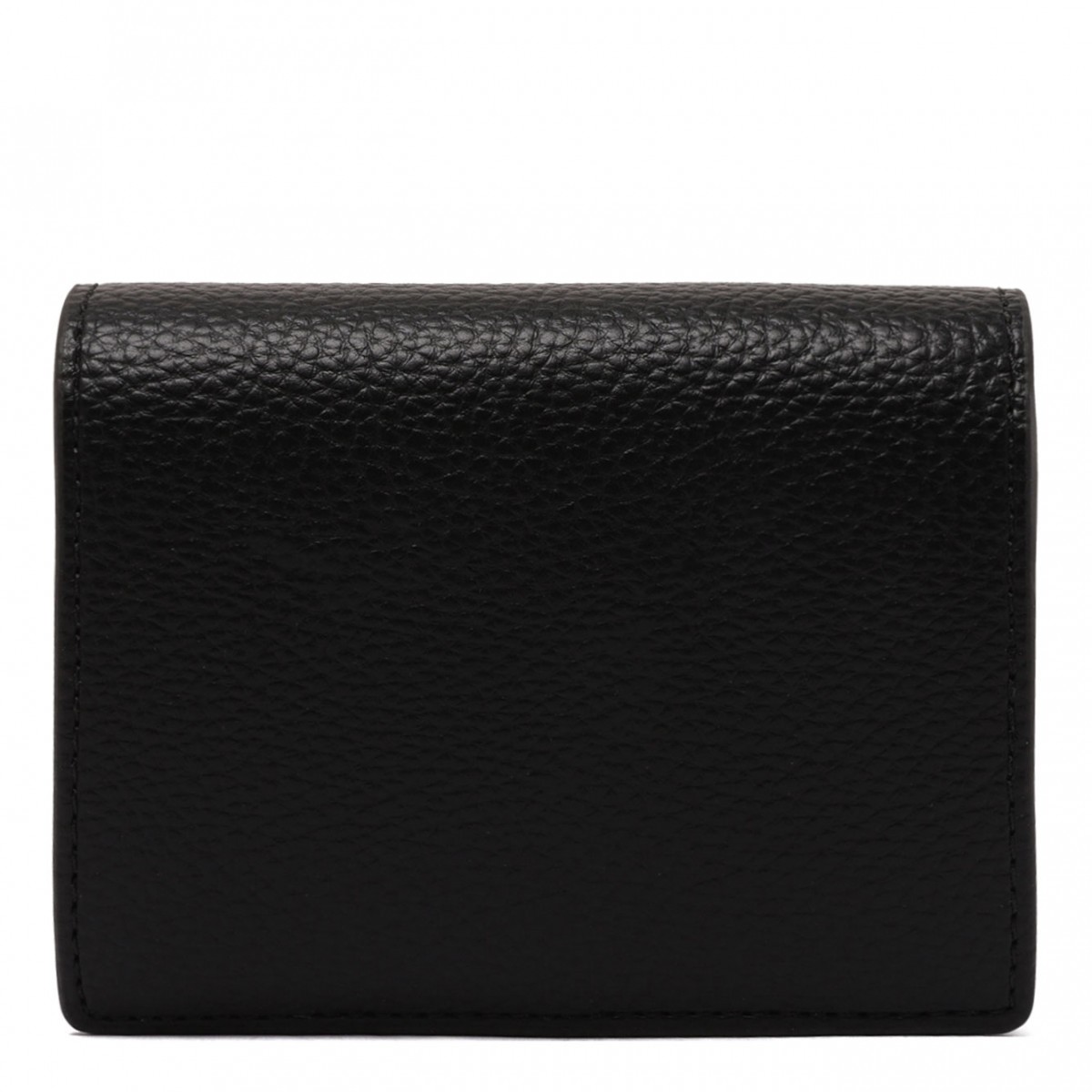 Black Grained Leather Wallet