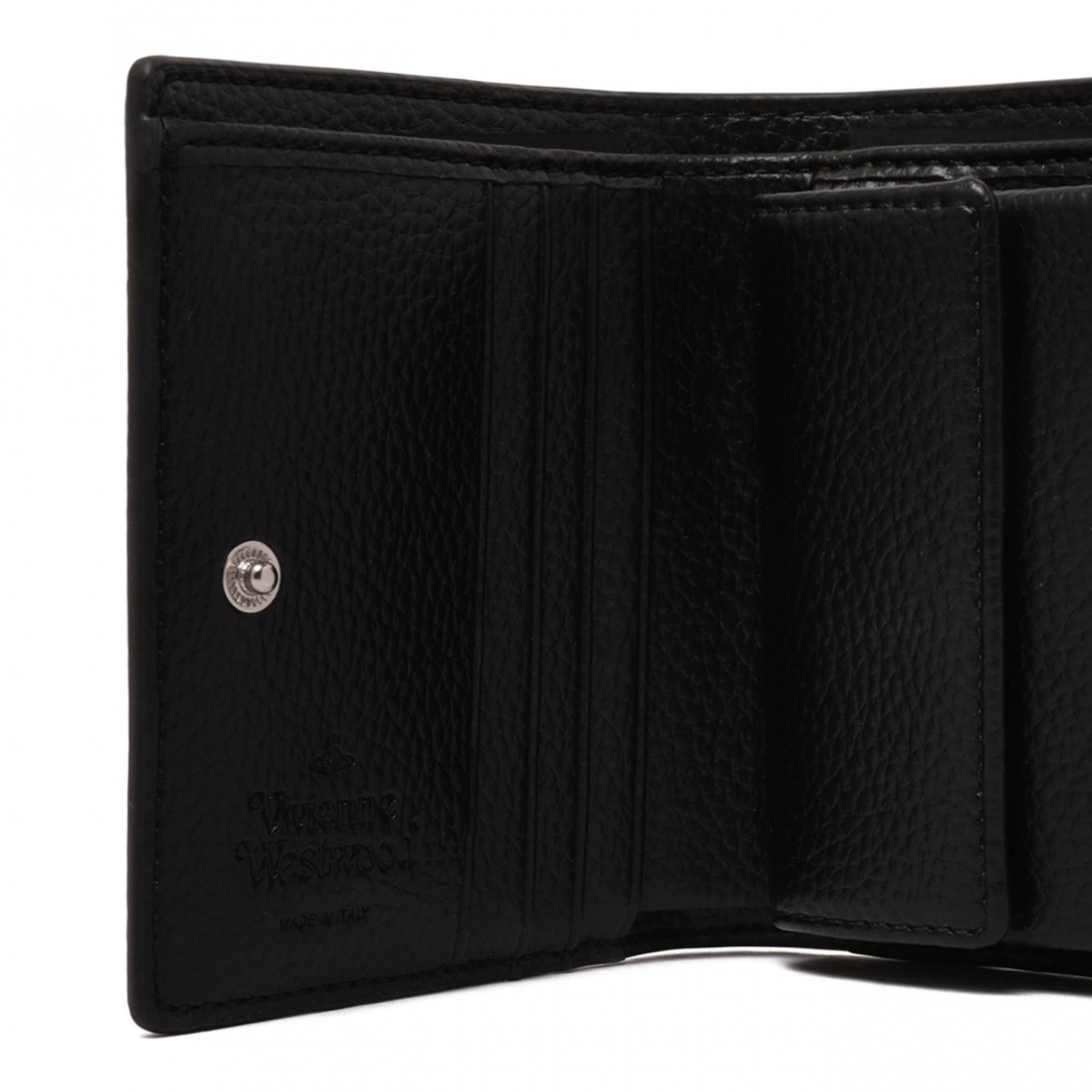 Black Grained Leather Wallet