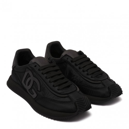 Black DG Cushion Fabric Sneakers 2