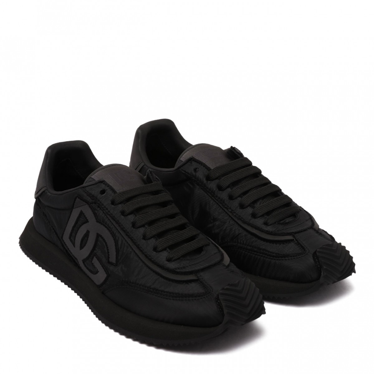 Black DG Cushion Fabric Sneakers