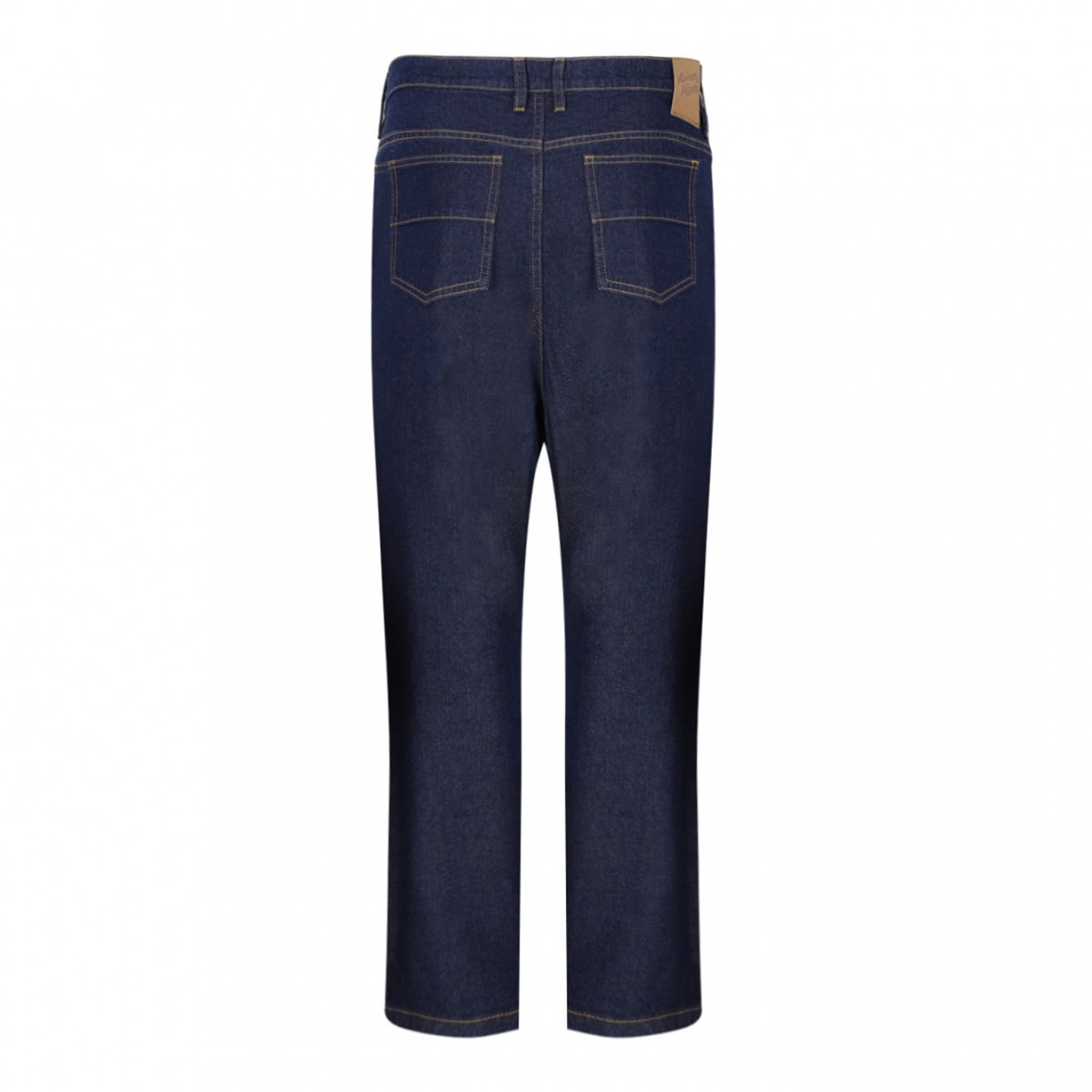 Blue High Waisted Cotton Jeans