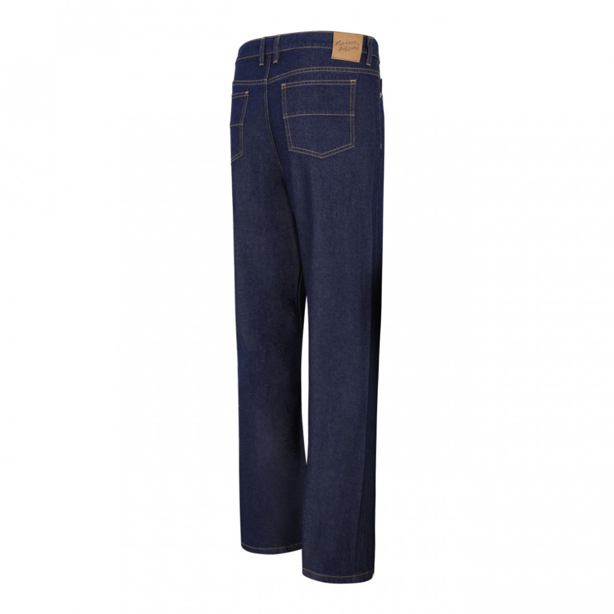 Blue High Waisted Cotton Jeans