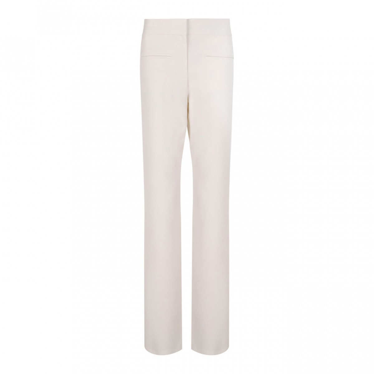 Ivory White Pocket Detail Trousers