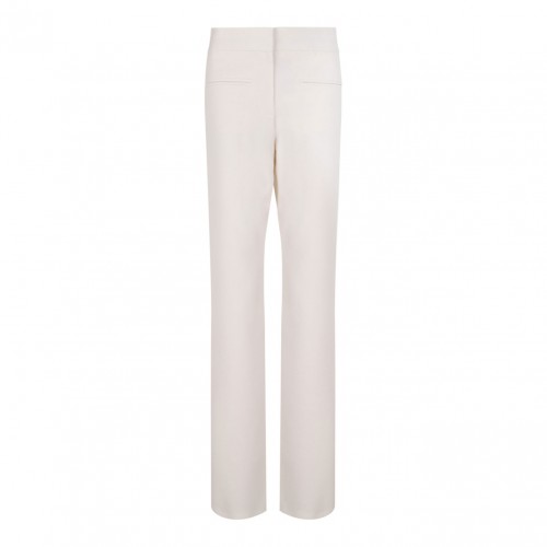 Ivory White Pocket Detail Trousers