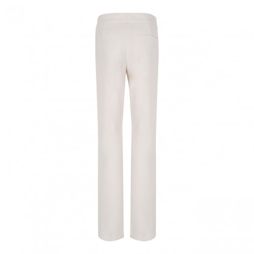 Ivory White Pocket Detail Trousers 2
