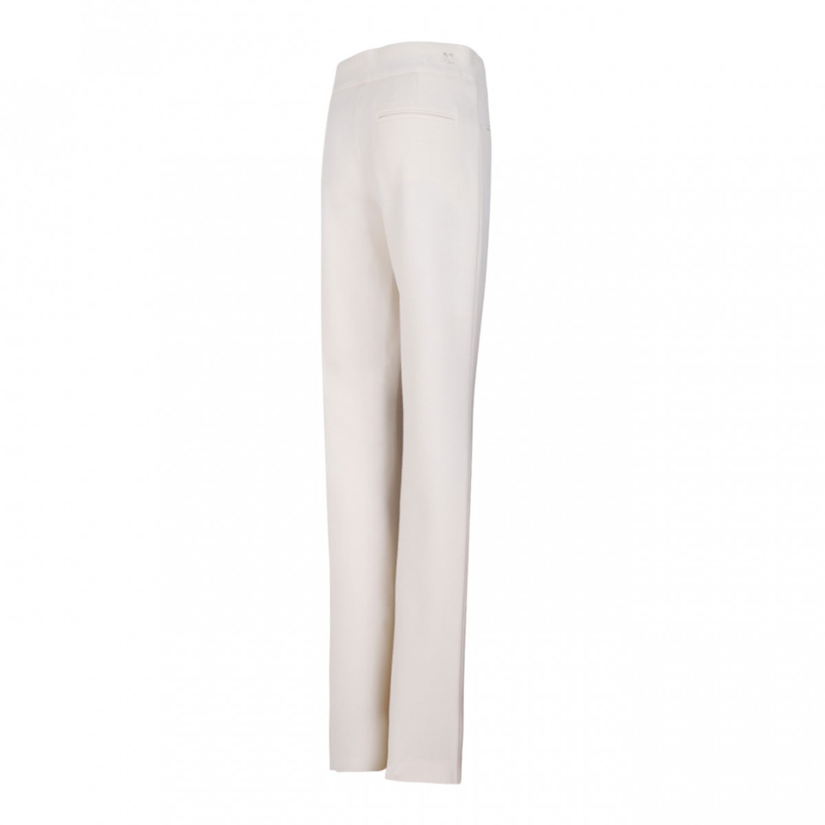 Ivory White Pocket Detail Trousers