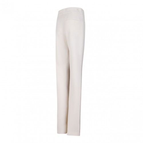Ivory White Pocket Detail Trousers