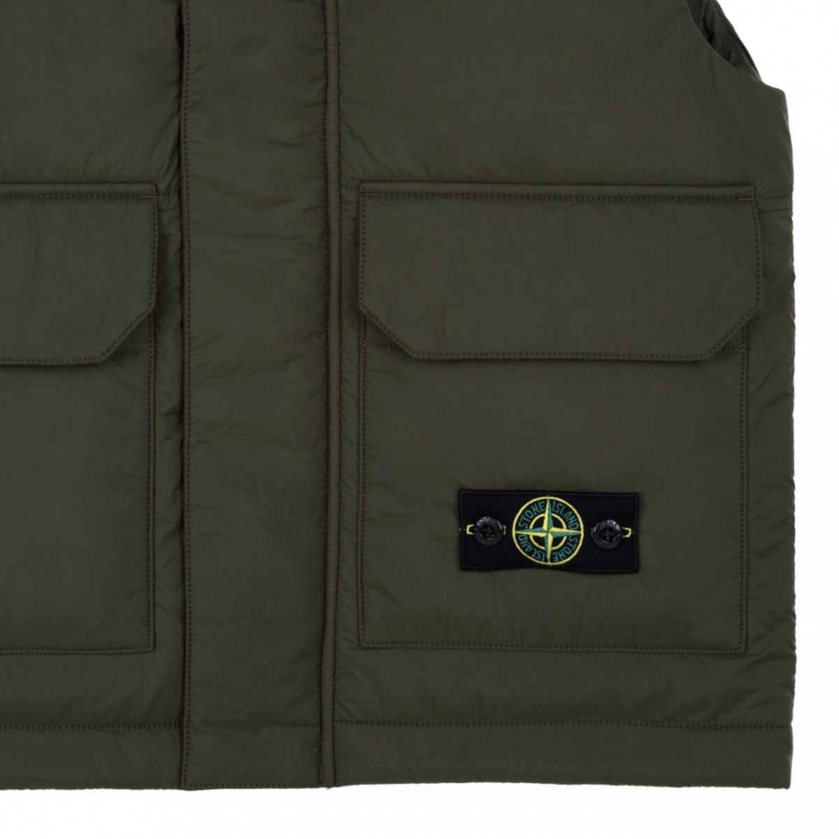 Military Green Compass Badge Gilet