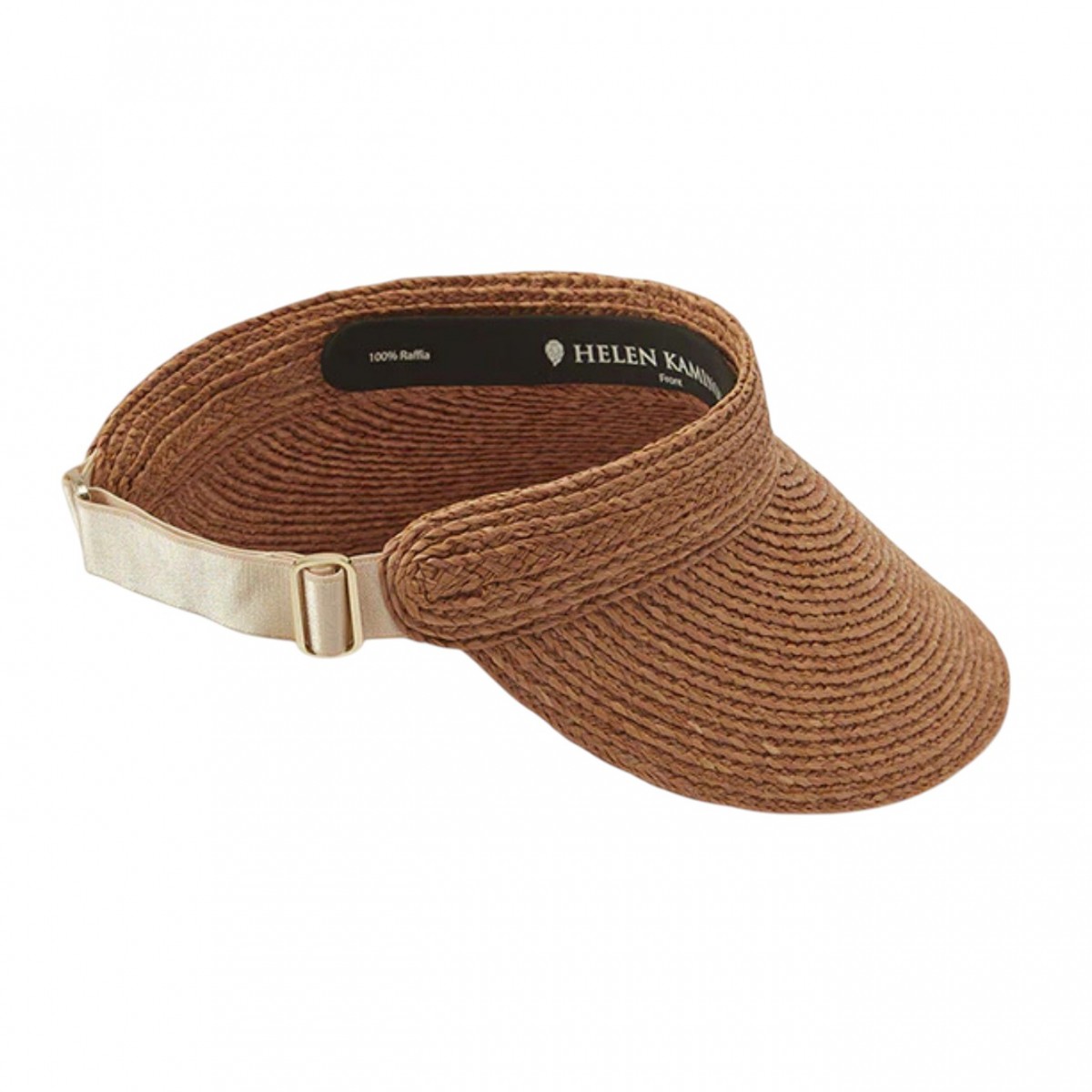 Nougat and Natural Bianca Logo Visor