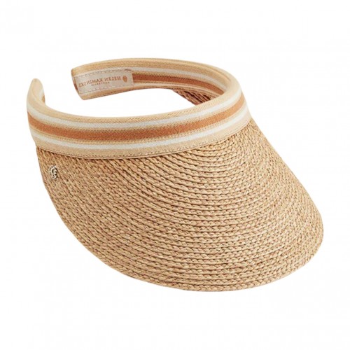 Natural Nougat Stripe Kirsten Visor