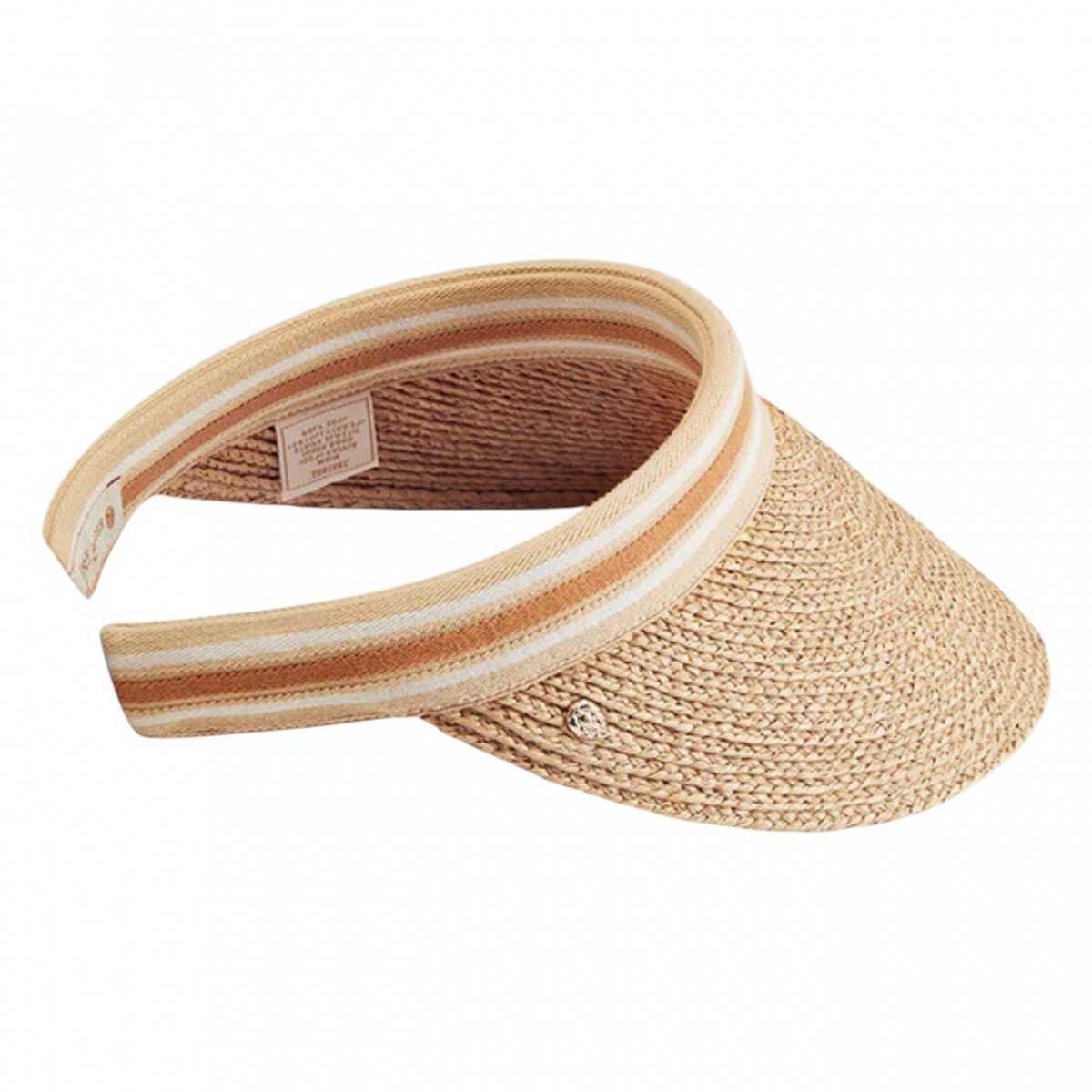 Natural Nougat Stripe Kirsten Visor