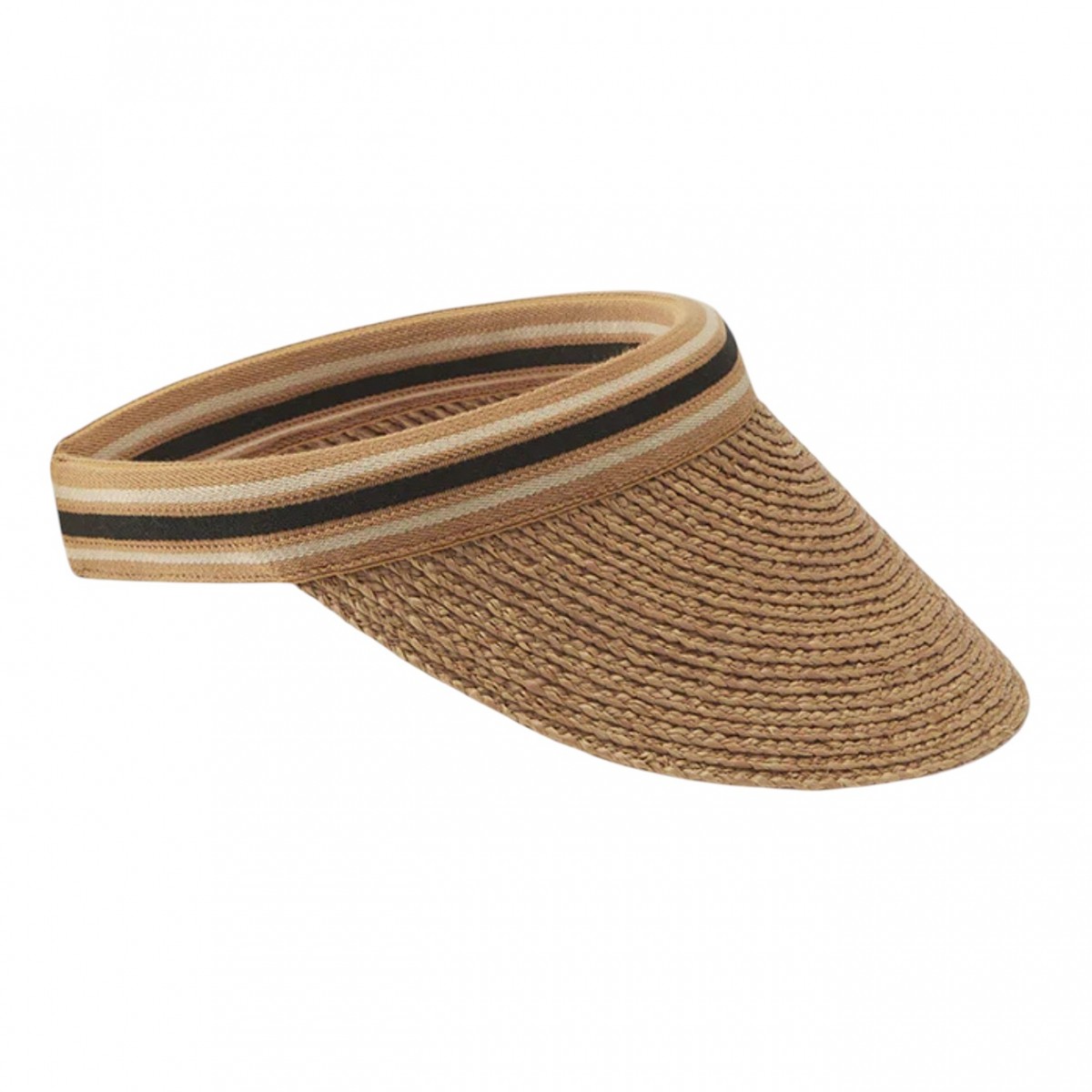 Nougat Black Stripe Kirsten Visor