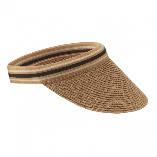 Nougat Black Stripe Kirsten Visor