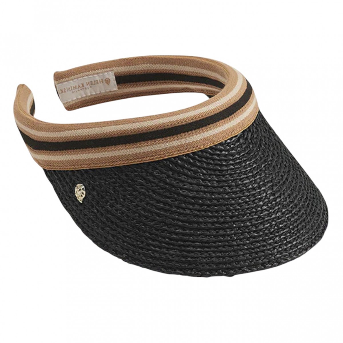 Charcoal and Black Bianca 8 Stripe Visor