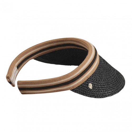 Charcoal and Black Bianca 8 Stripe Visor