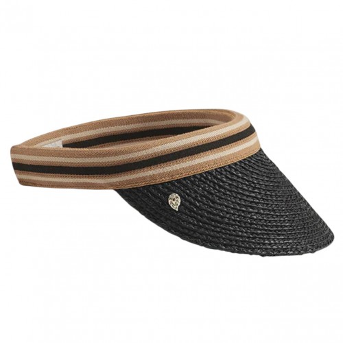 Charcoal and Black Bianca 8 Stripe Visor 2