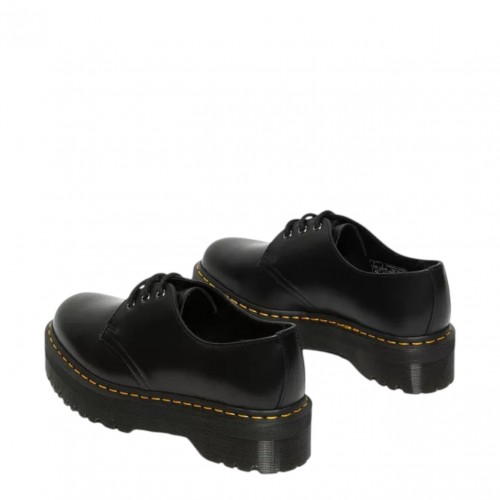Black 1461 Quad Leather Platform Shoes
