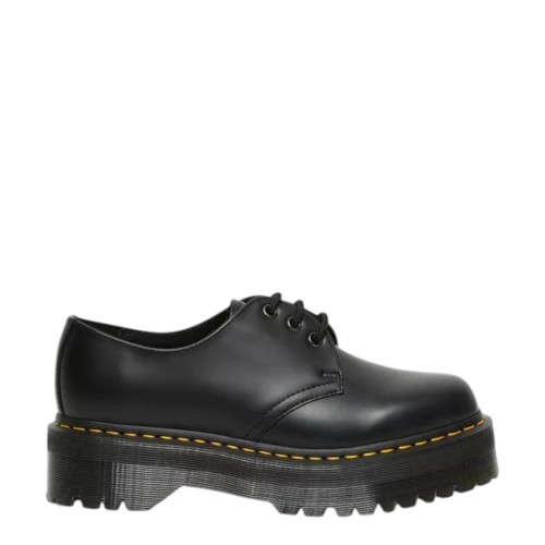 Black 1461 Quad Leather Platform Shoes