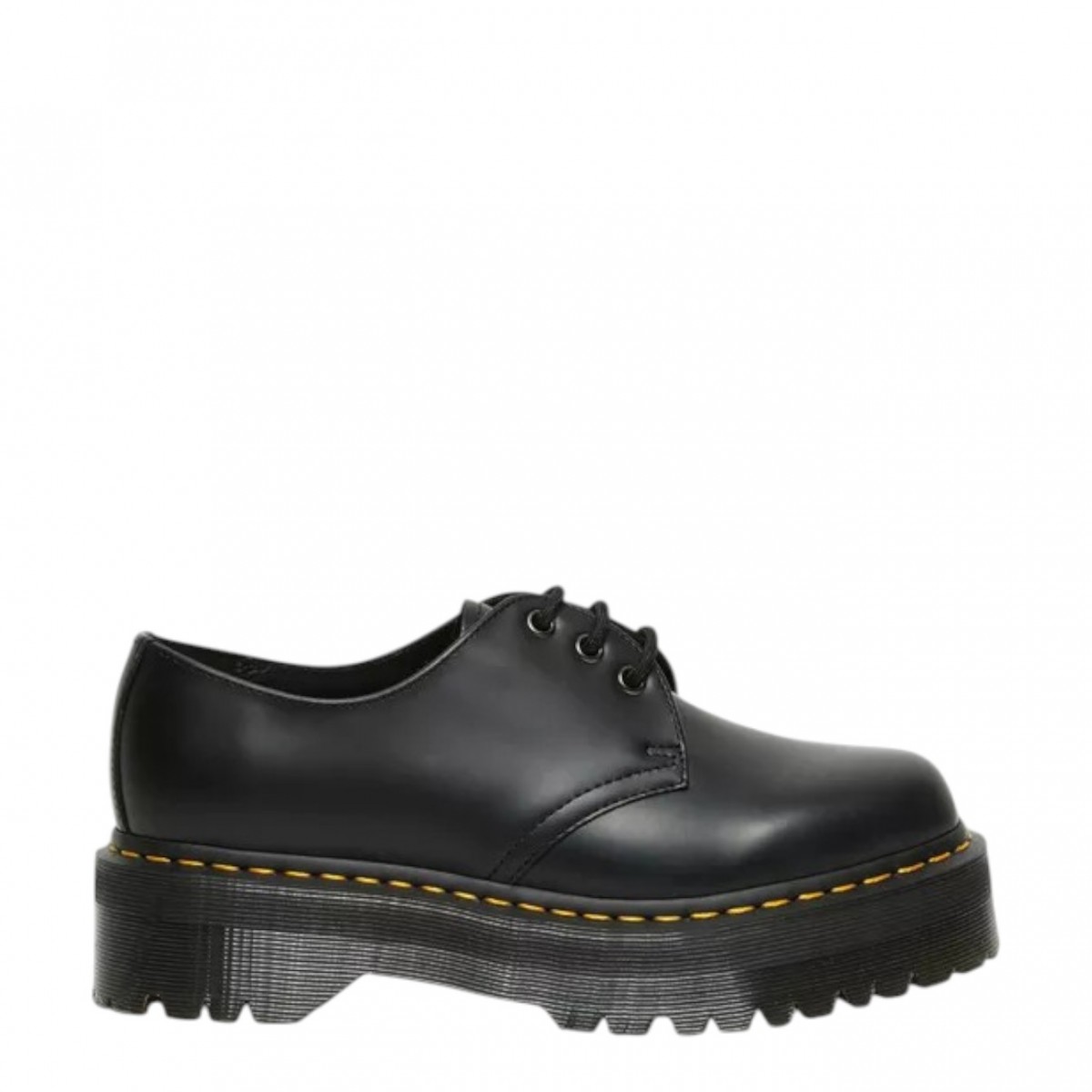 Black 1461 Quad Leather Platform Shoes