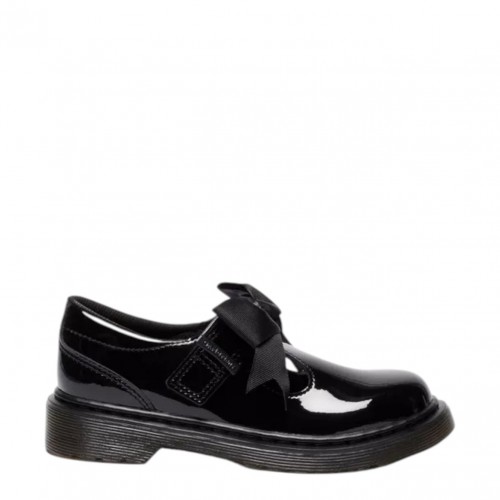 Black Polley II Bow Patent Leather Mary Jane Shoes