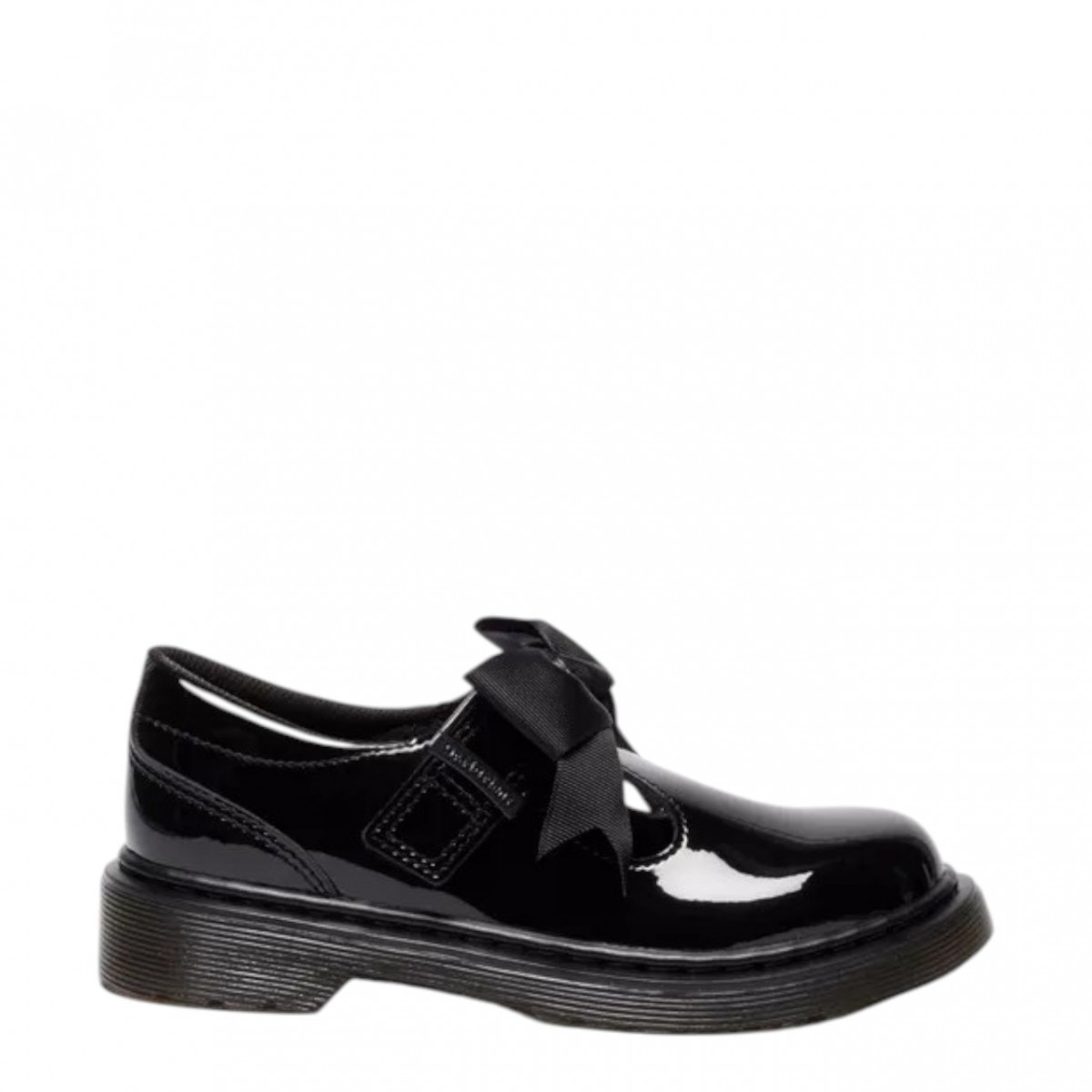 Black Polley II Bow Patent Leather Mary Jane Shoes