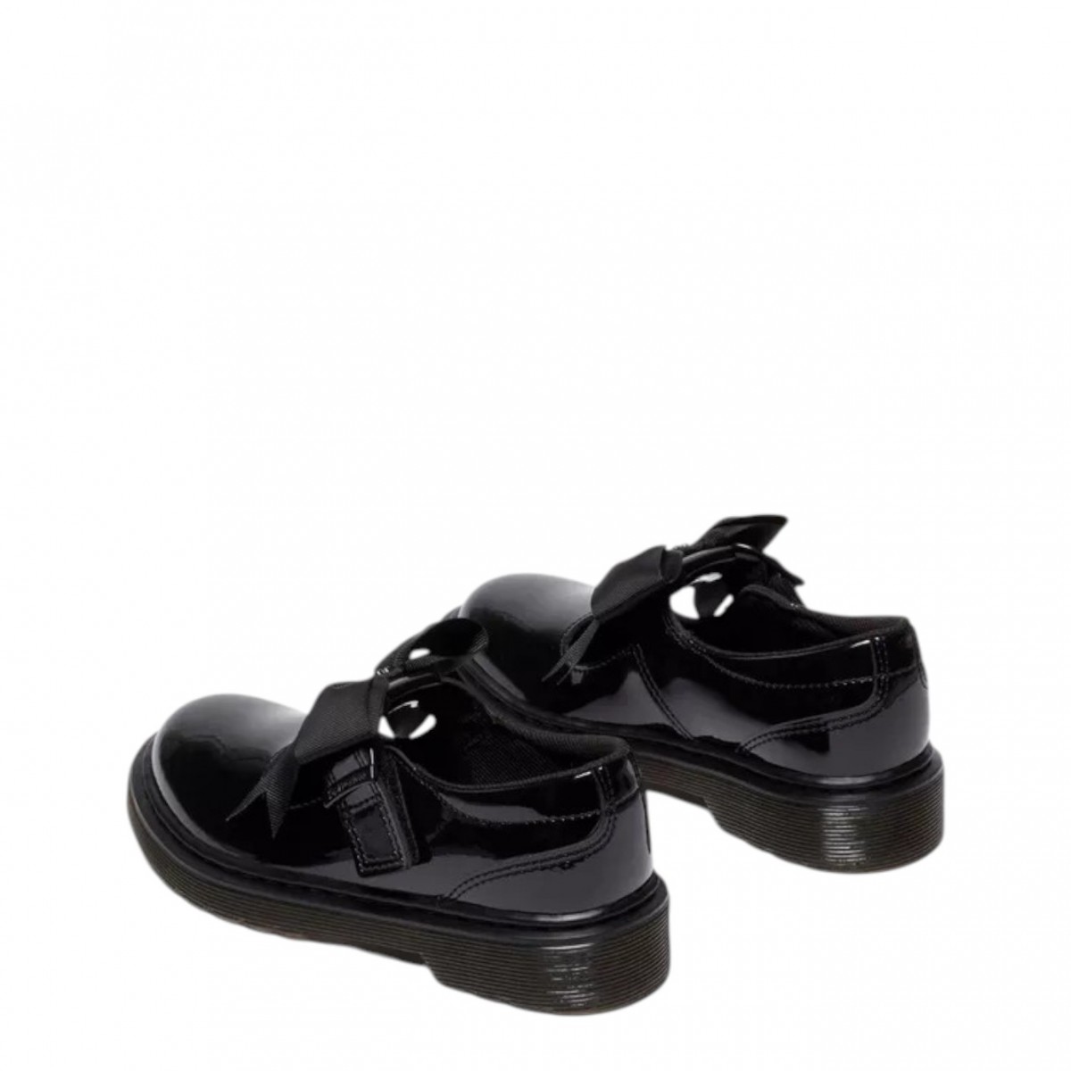 Black Polley II Bow Patent Leather Mary Jane Shoes