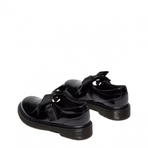 Black Polley II Bow Patent Leather Mary Jane Shoes