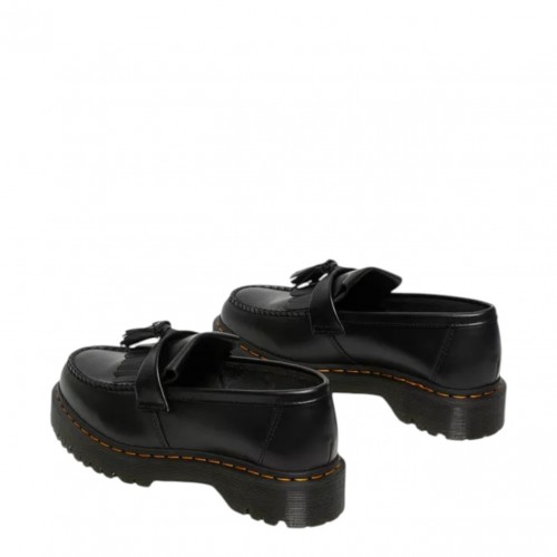 Black Adrian Smooth Leather Adrian Loafers