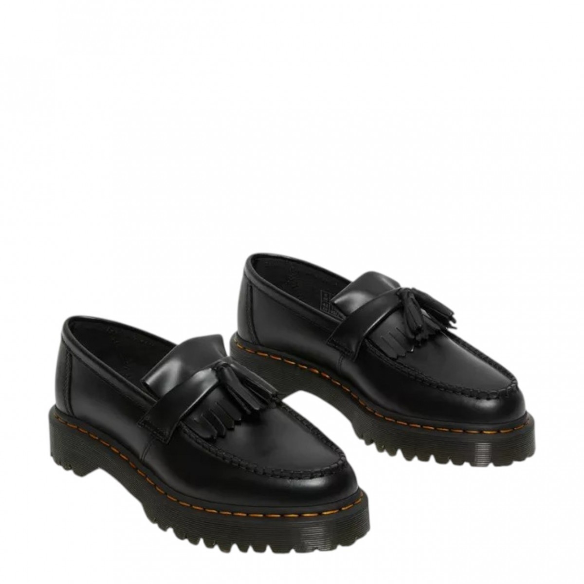Black Adrian Smooth Leather Adrian Loafers