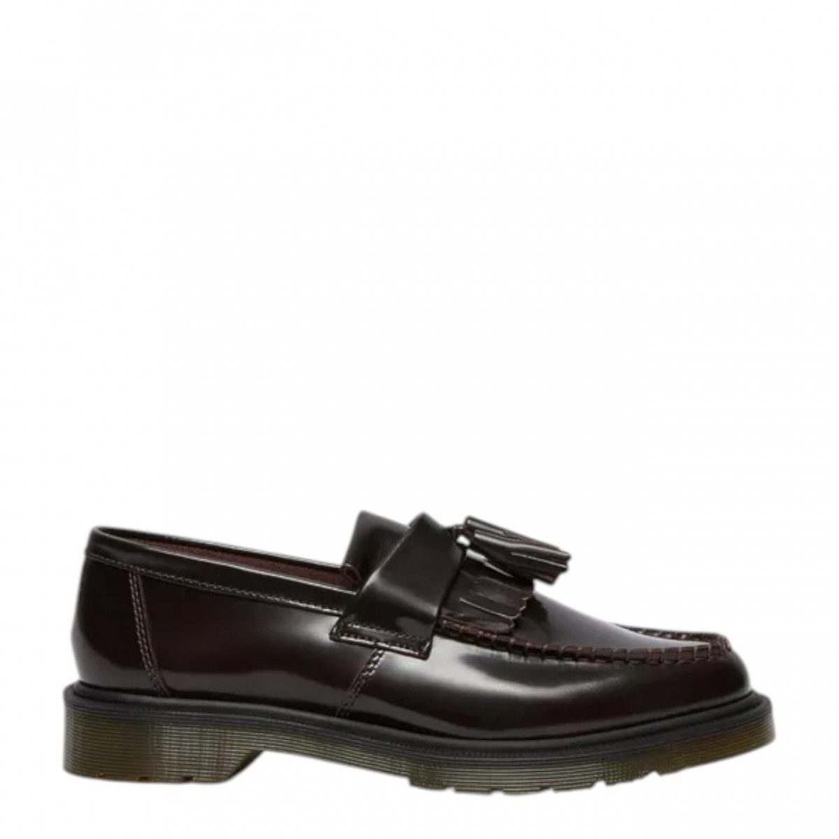 Cherry Red Adrian Loafers With Arcadia Leather Tassels