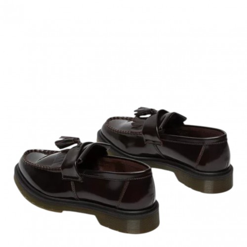 Cherry Red Adrian Loafers With Arcadia Leather Tassels