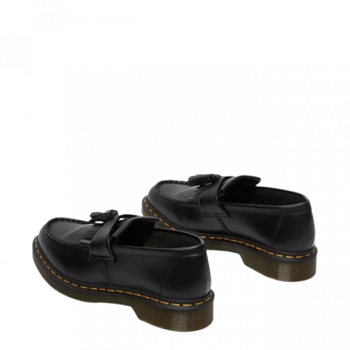 Black Adrian Moccasins With Tassels
