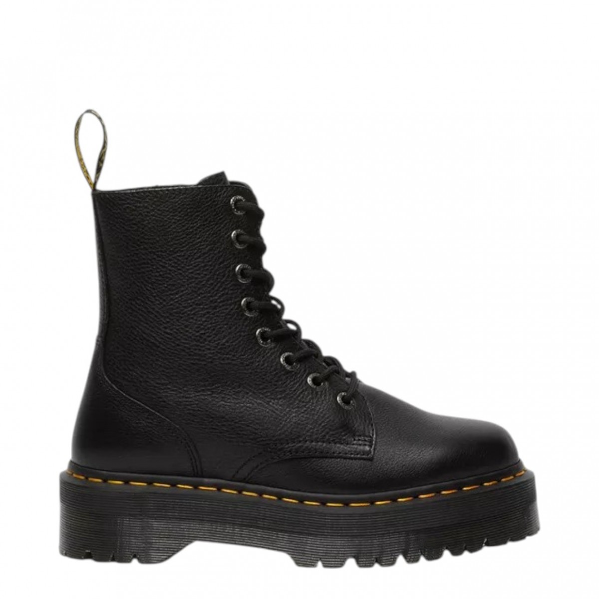 Black Jadon III Pisa Leather Platform Boots