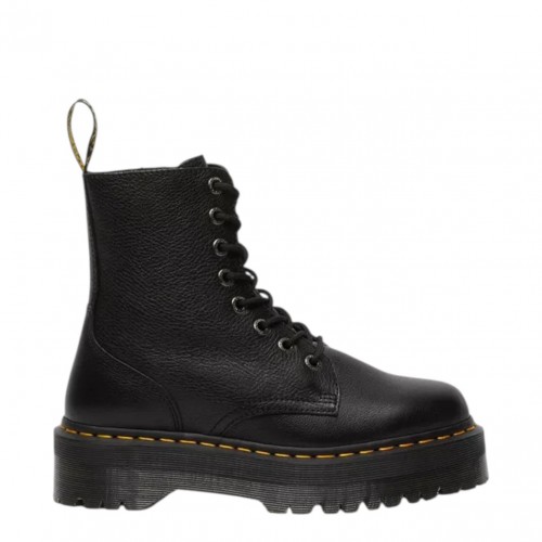 Black Jadon III Pisa Leather Platform Boots