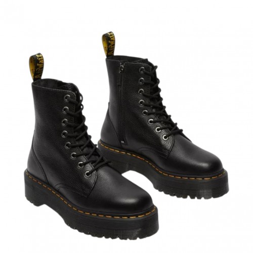 Black Jadon III Pisa Leather Platform Boots 2