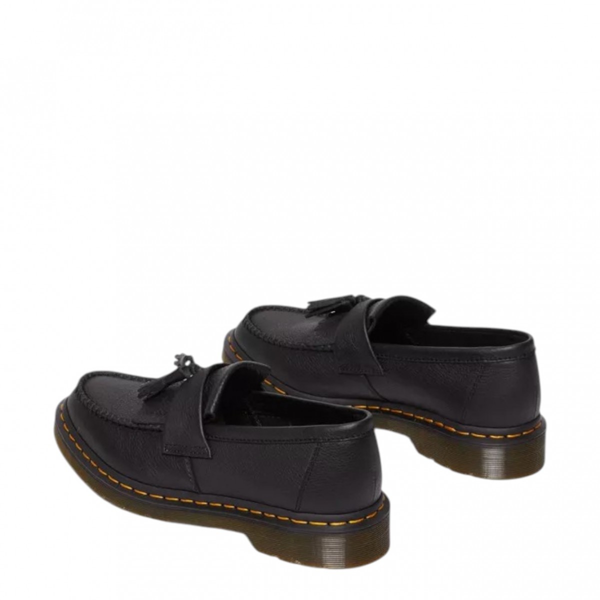 Black Adrian Loafers With Virginia Leather Tassels
