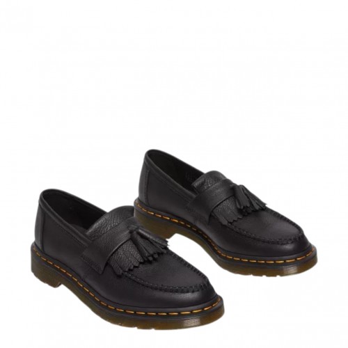 Black Adrian Loafers With Virginia Leather Tassels 2