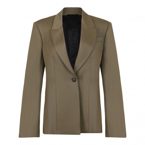 Military Green Single Breasted Jacket