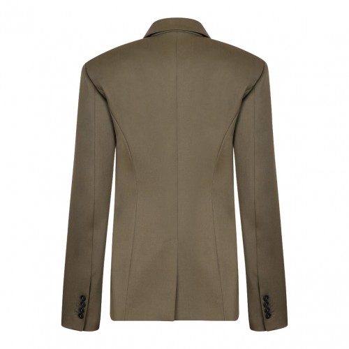 Military Green Single Breasted Jacket