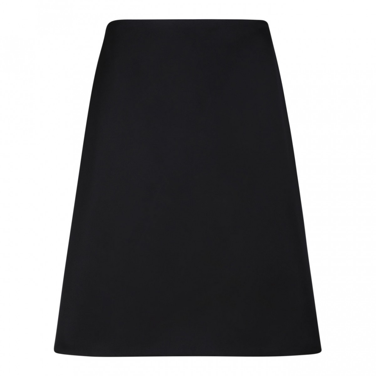 Black Flared Midi Skirt