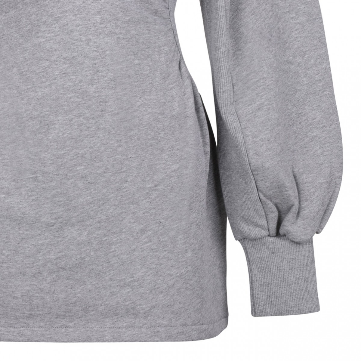 Melange Grey American Fleece Mini Dress