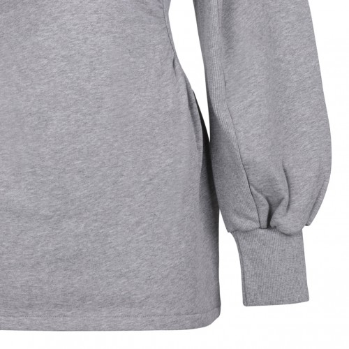 Melange Grey American Fleece Mini Dress