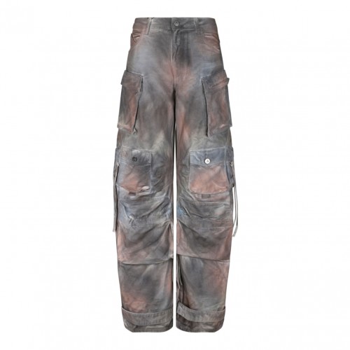 Grey Rust Fern Fade Long Pants