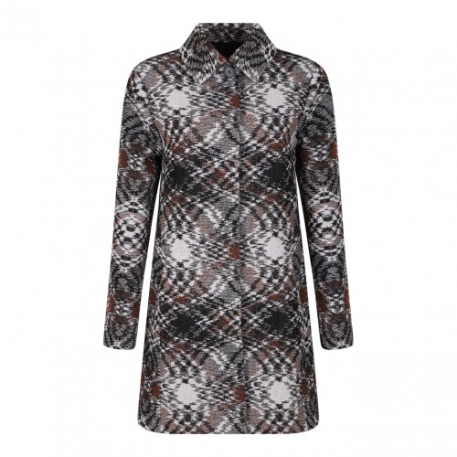 Patterned Button Coat